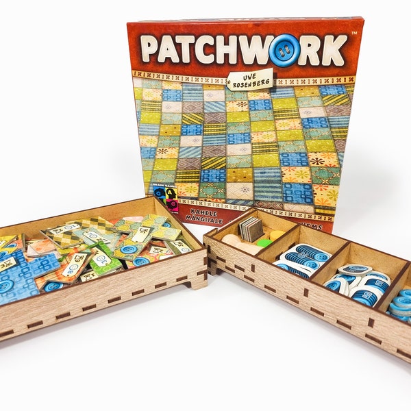 Patchwork Brettspiel Box Organizer Insert