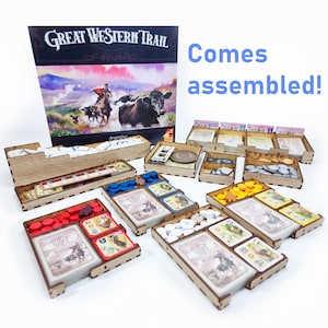 Western Trail: Argentina Board Game Organizer - Laser Cut HDF Insert