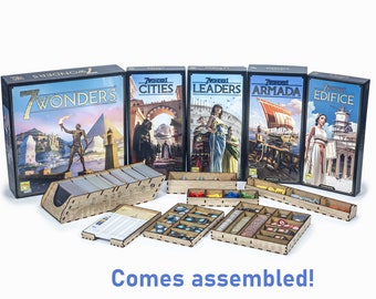 7 Wonders Organizer, 7 Wonders + Expansions Insert, 7 Wonders Storage Solution