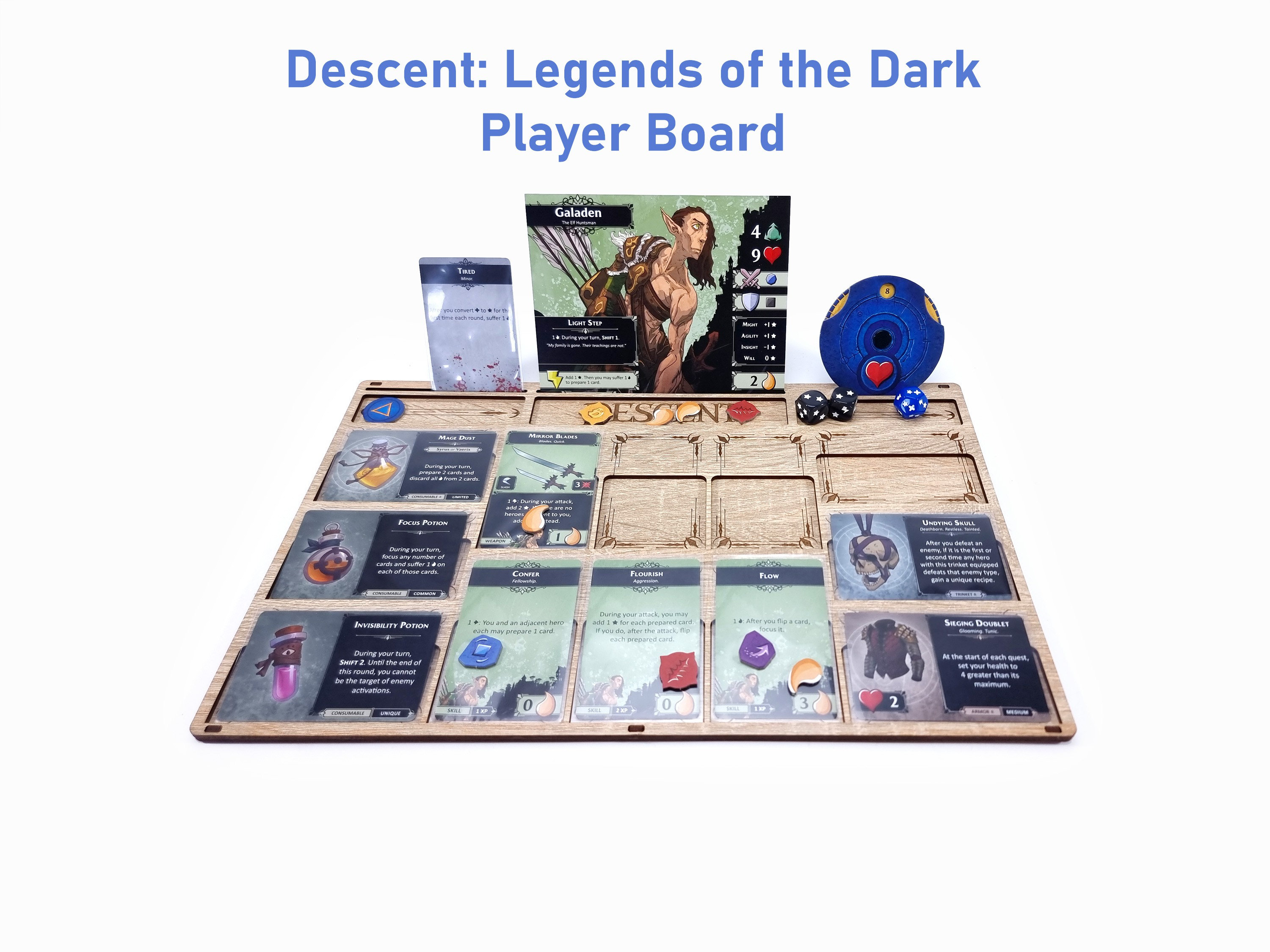 Confezione da 4 pezzi Hero Dashboard per Descent: Leggende