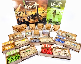 Kemet Blood and Sand Kickstarter edition + The Book of The Dead Organizer Insert (Pre-Assembled)