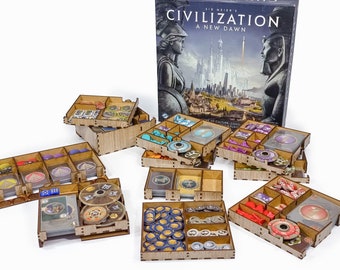 Civilization: A New Dawn & Terra Incognita Organizer Insert (Pre-Assembled)