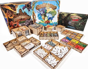Spirit Island & Expansions Organizer Insert (Pre-Assembled)