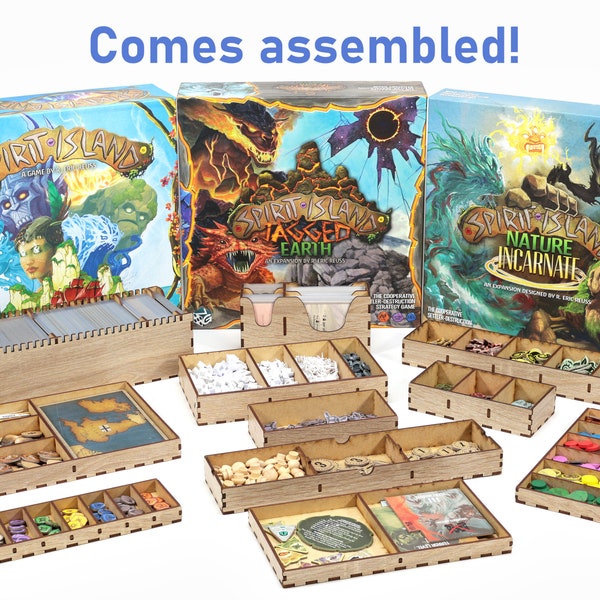 Spirit Island & expansions organizer insert