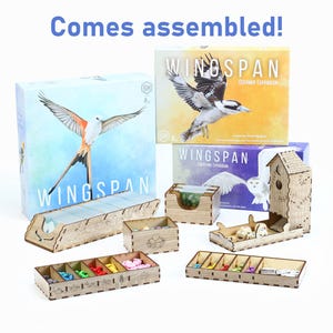 Insert for Wingspan, European & Oceania Expansions (Pre-Assembled)