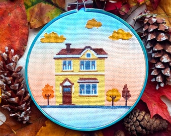 Little Autumn House | Cross Stitch Pattern