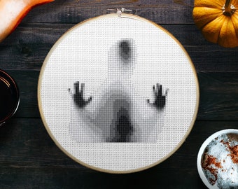 Ghastly Impression Cross Stitch Pattern | Halloween Spooky Ghost Cross Stitch PDF