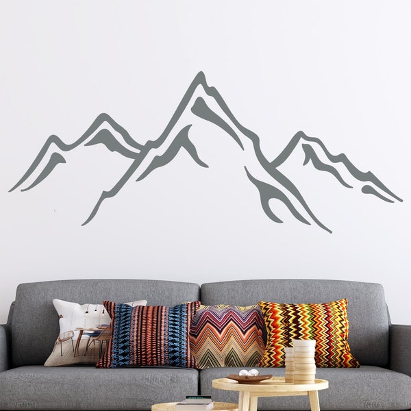 Mountain Wall Decal Etsy