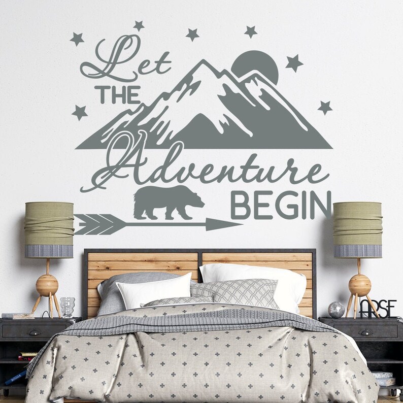 Citation décalque mur décor chambre garçon laissez Etsy