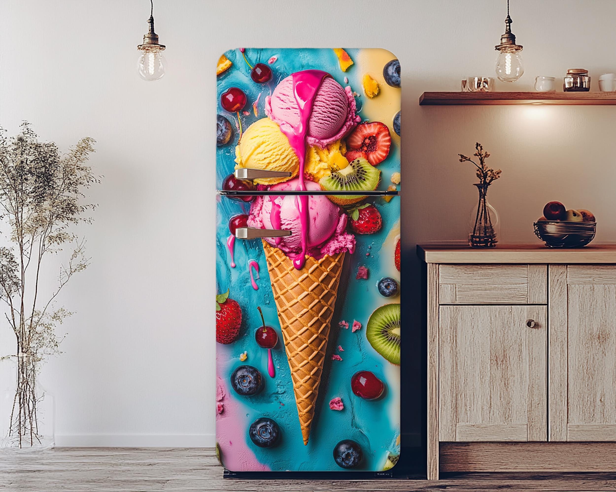 Ice Cream Freezer Decal - Etsy