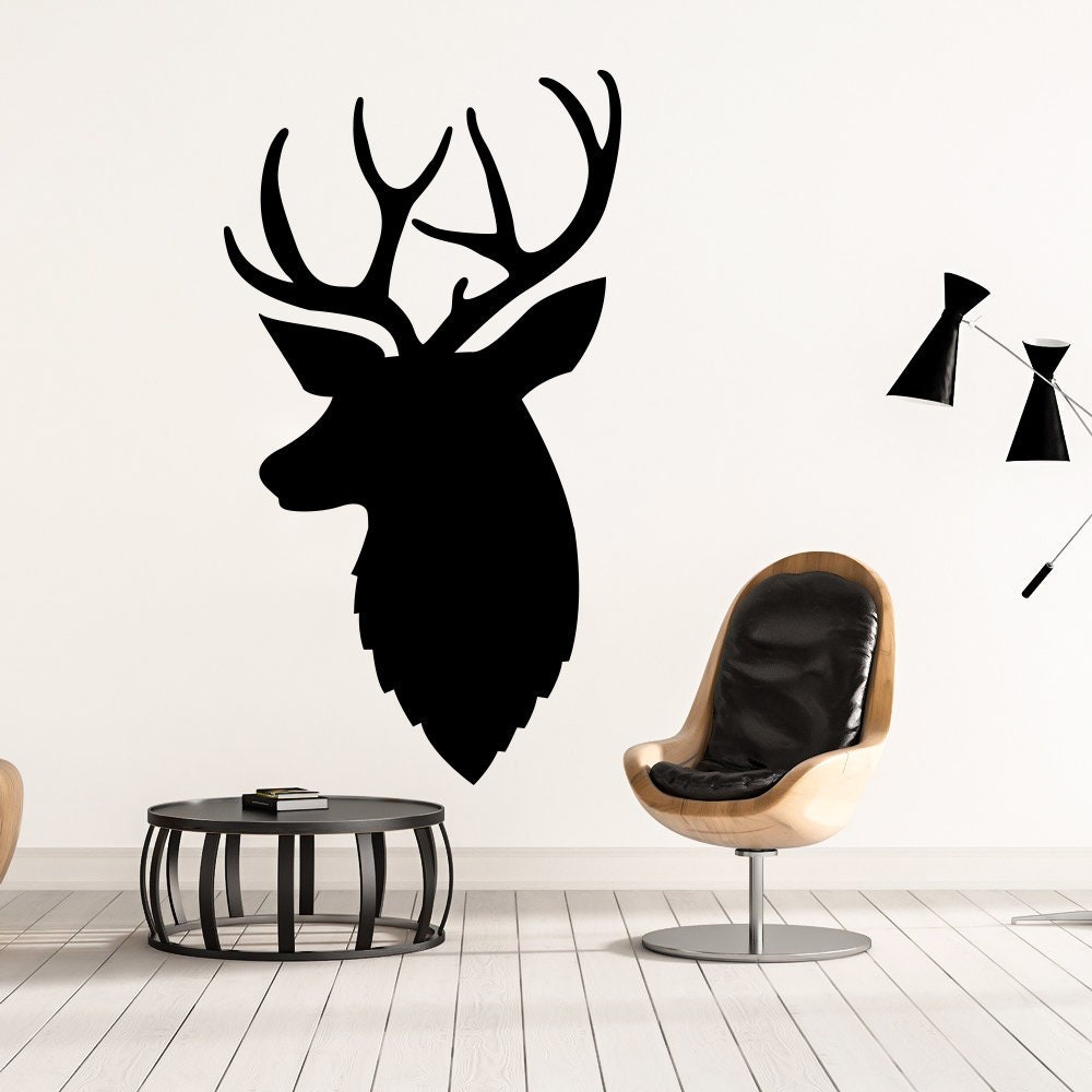 Deer wall decal woodland nursery decor deer vinyl sticker Etsy