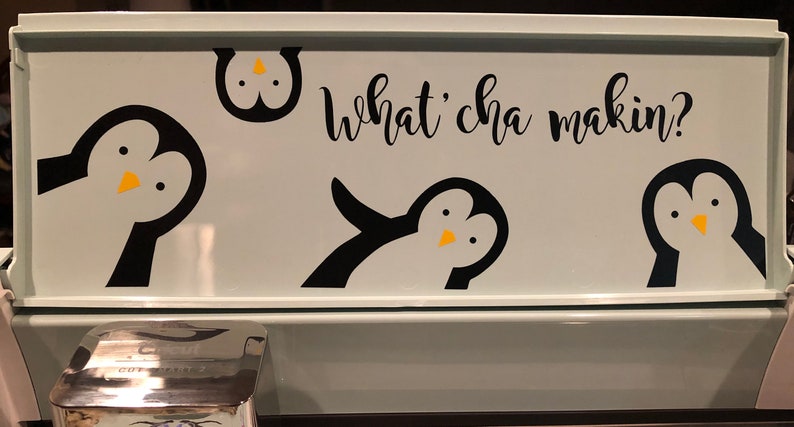 Download SVG Penguin What'cha Makin Vinyl Cutter | Etsy