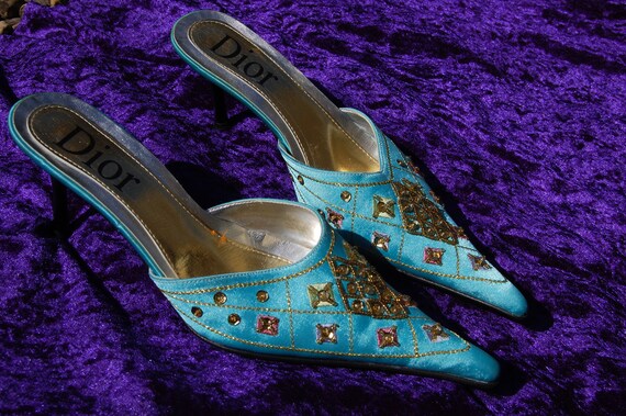 Vintage christian dior mules , 1990s