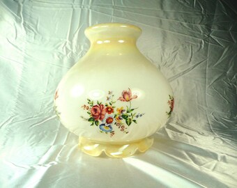 Vintage 1970s White Glass Ceiling Light Shade : 1970s Home decor