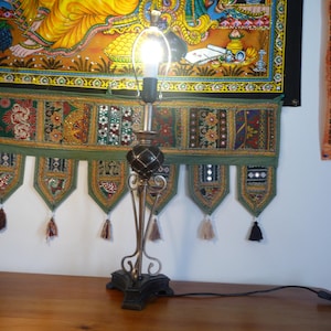 Vintage Retro Large Table Lamp Table Art Deco Nouveau Style Unique Lamp base Living room Bedroom office lamp brown Gold