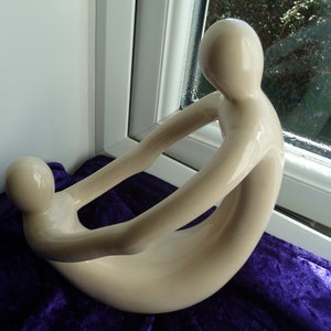 Vintage Lovers Gift Figure Sculpture romantic couple , Retro figurine 1990s