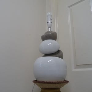 Lampe de table Bubble vintage en céramique : décoration d'intérieur des années 1990