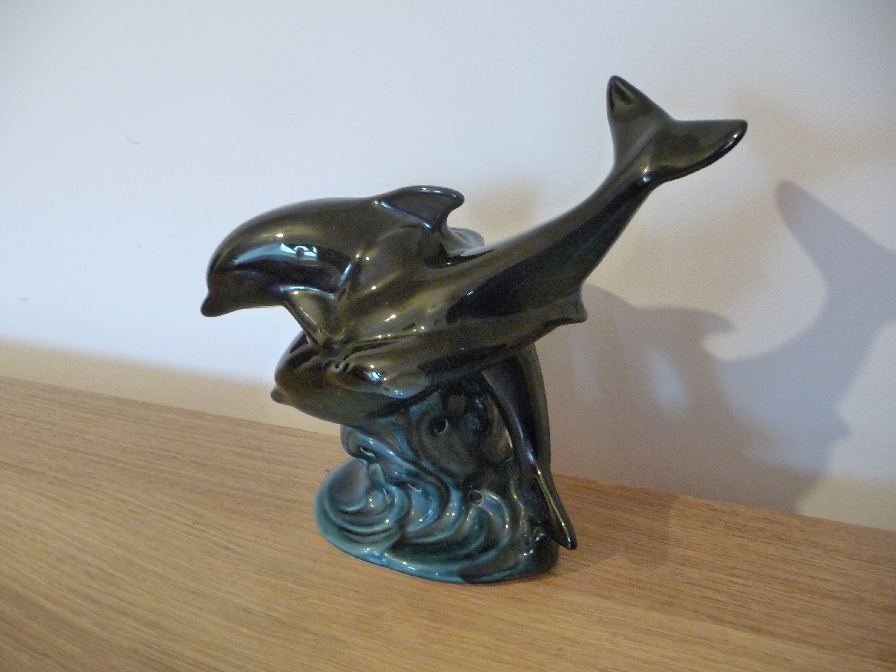 Vintage ceramic dolphin figurine - Etsy 日本