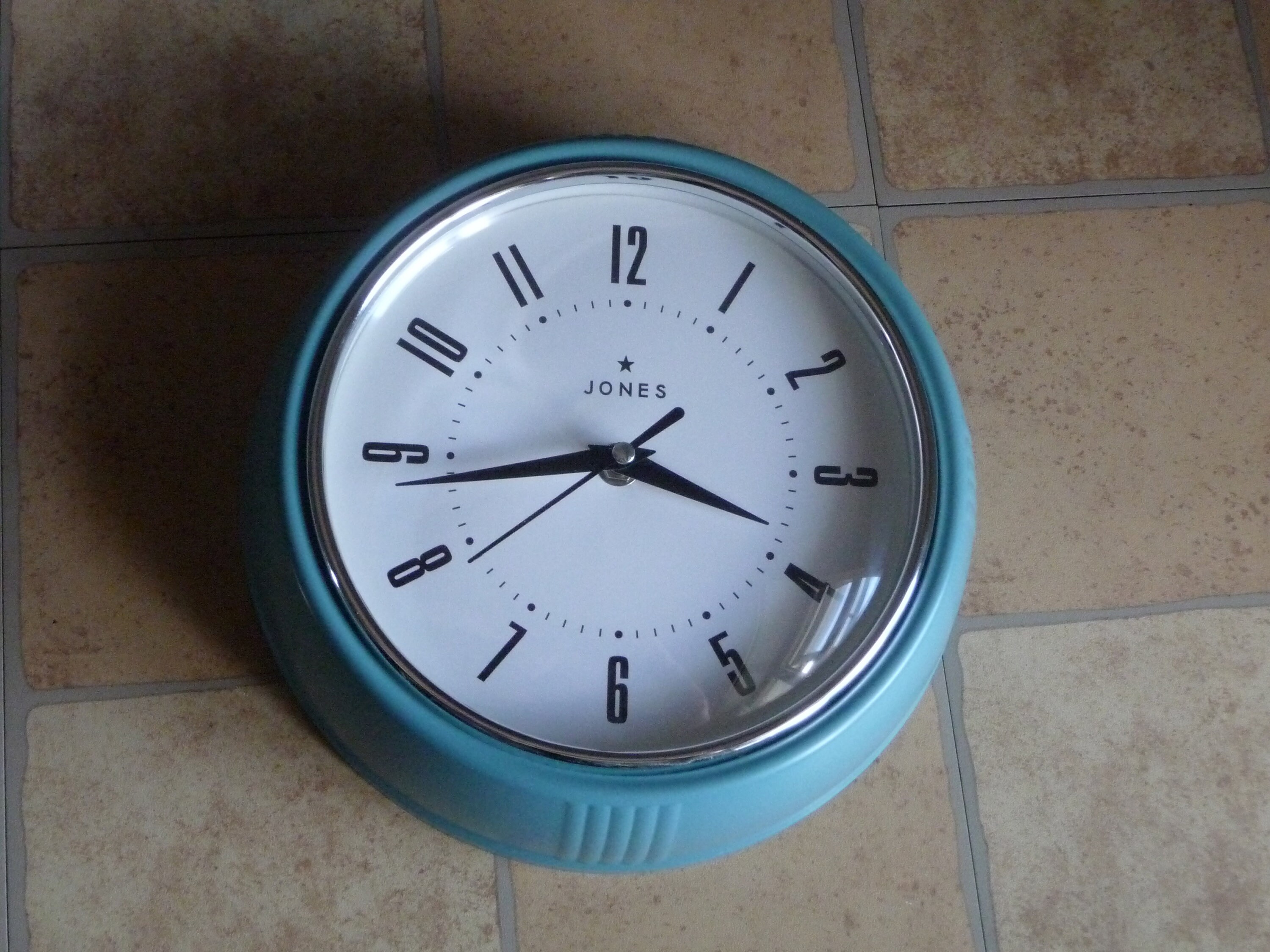 Vintage Retro Duck Egg Blue Wall Clock Unique Kitchen Wall Etsy