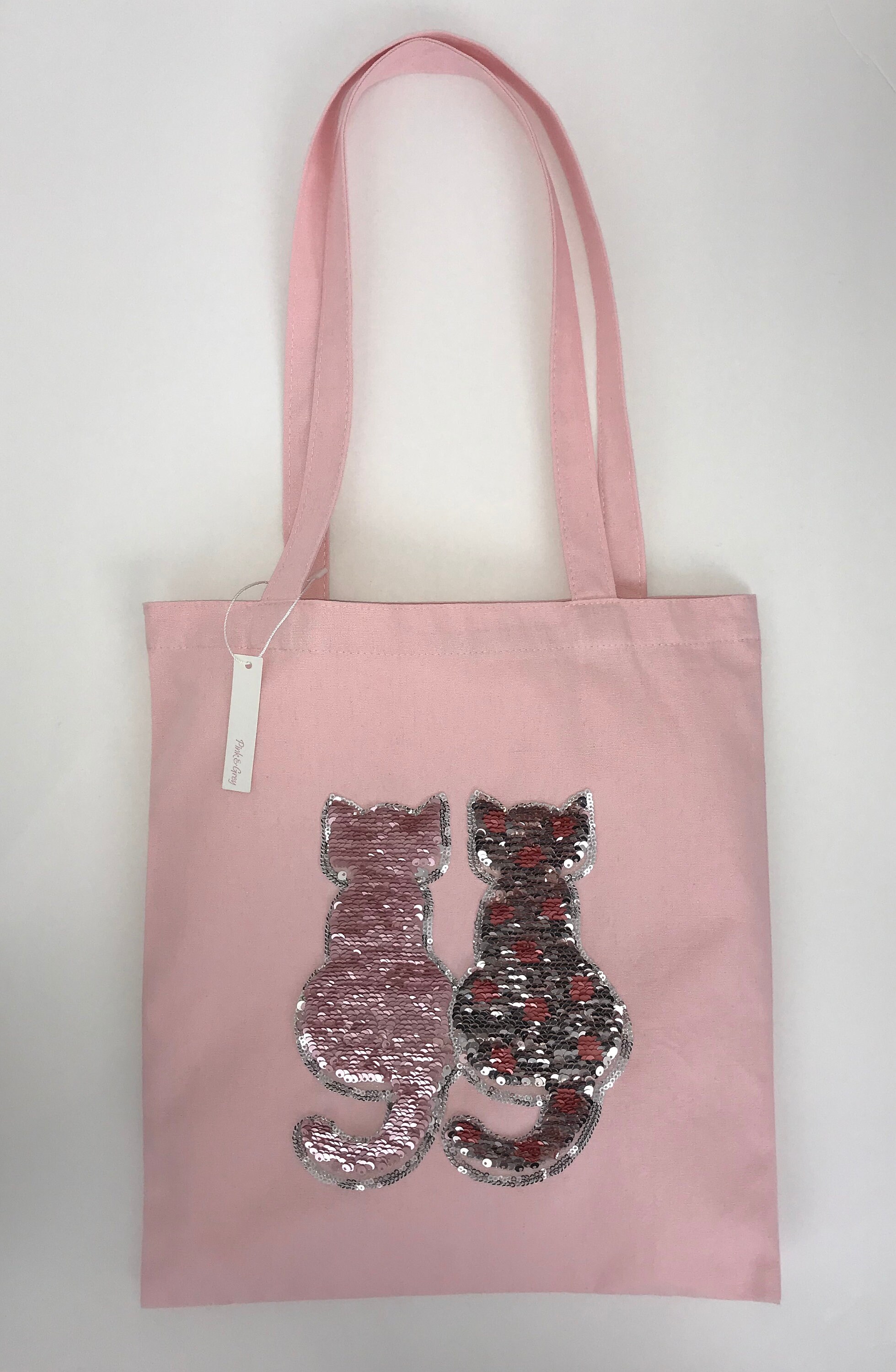 sequin tote bag