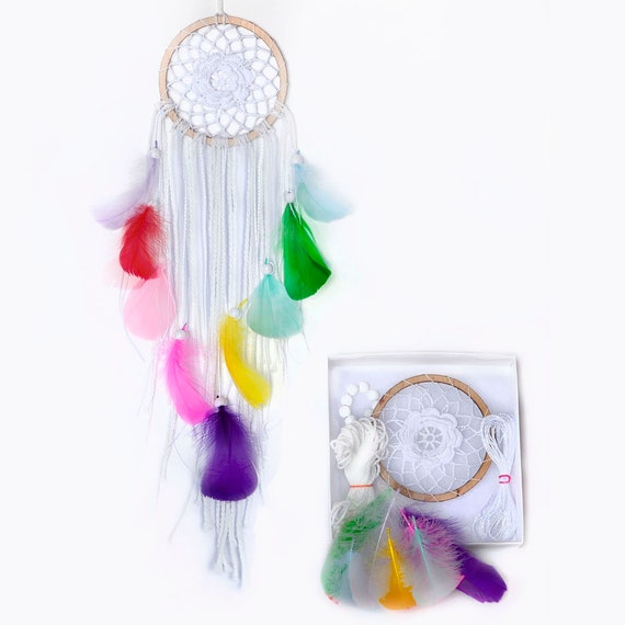 DIY Dream Catcher Craft Kit Handmade Purple