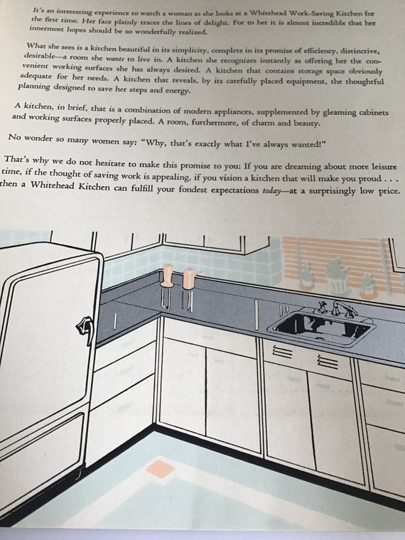 Early 1930s Kitchen Cabinet Catalog Whitehead Home Etsy