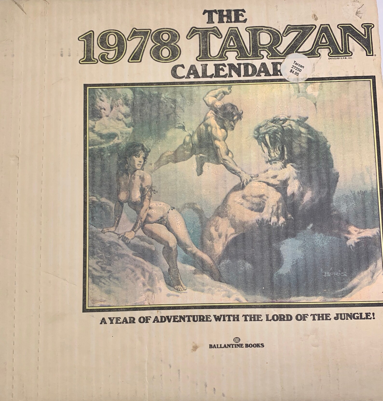 The 1978 Tarzan Calendar with box Etsy