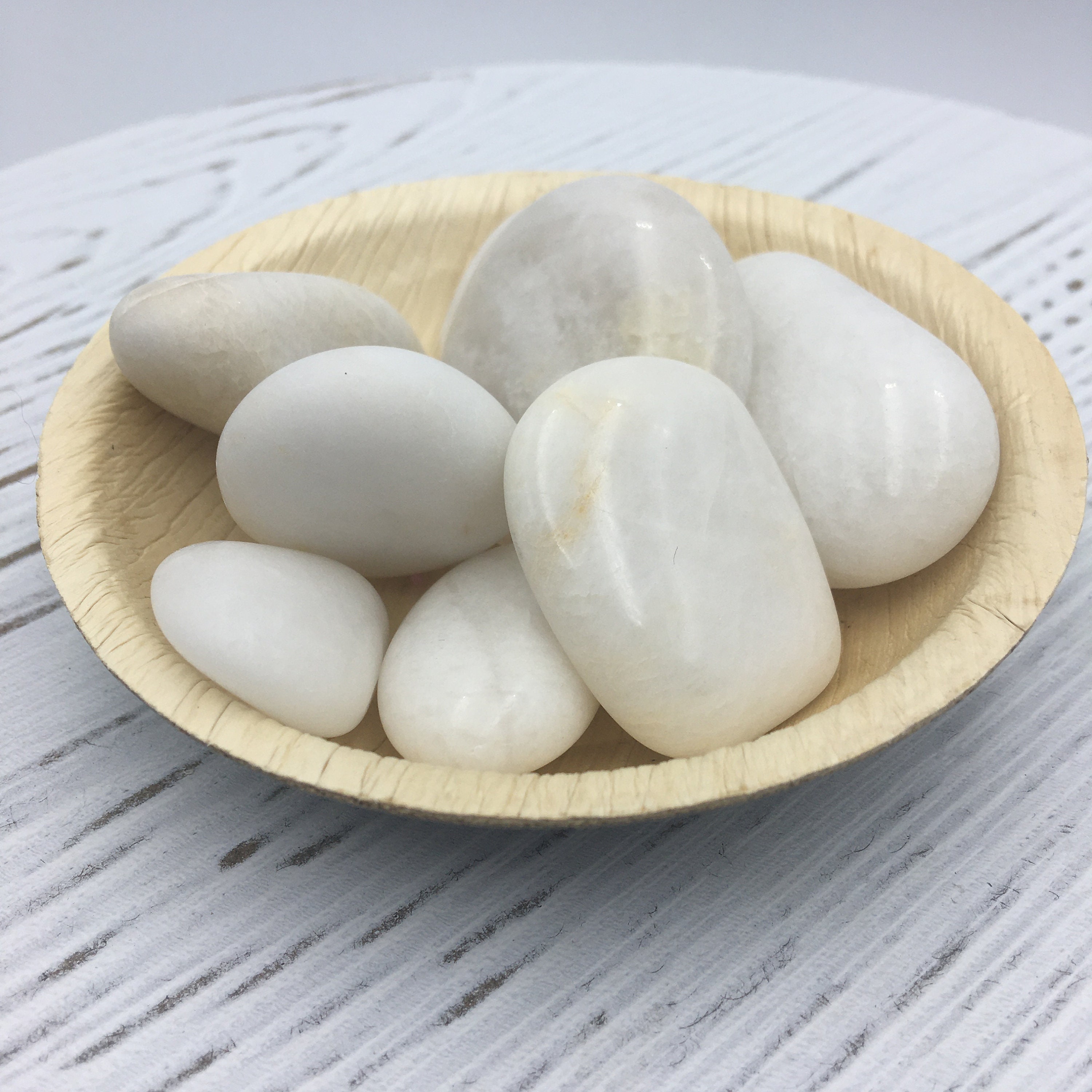 Polished White Fidget Rocks: Long Island Beach Stones, Calming Gift - Etsy
