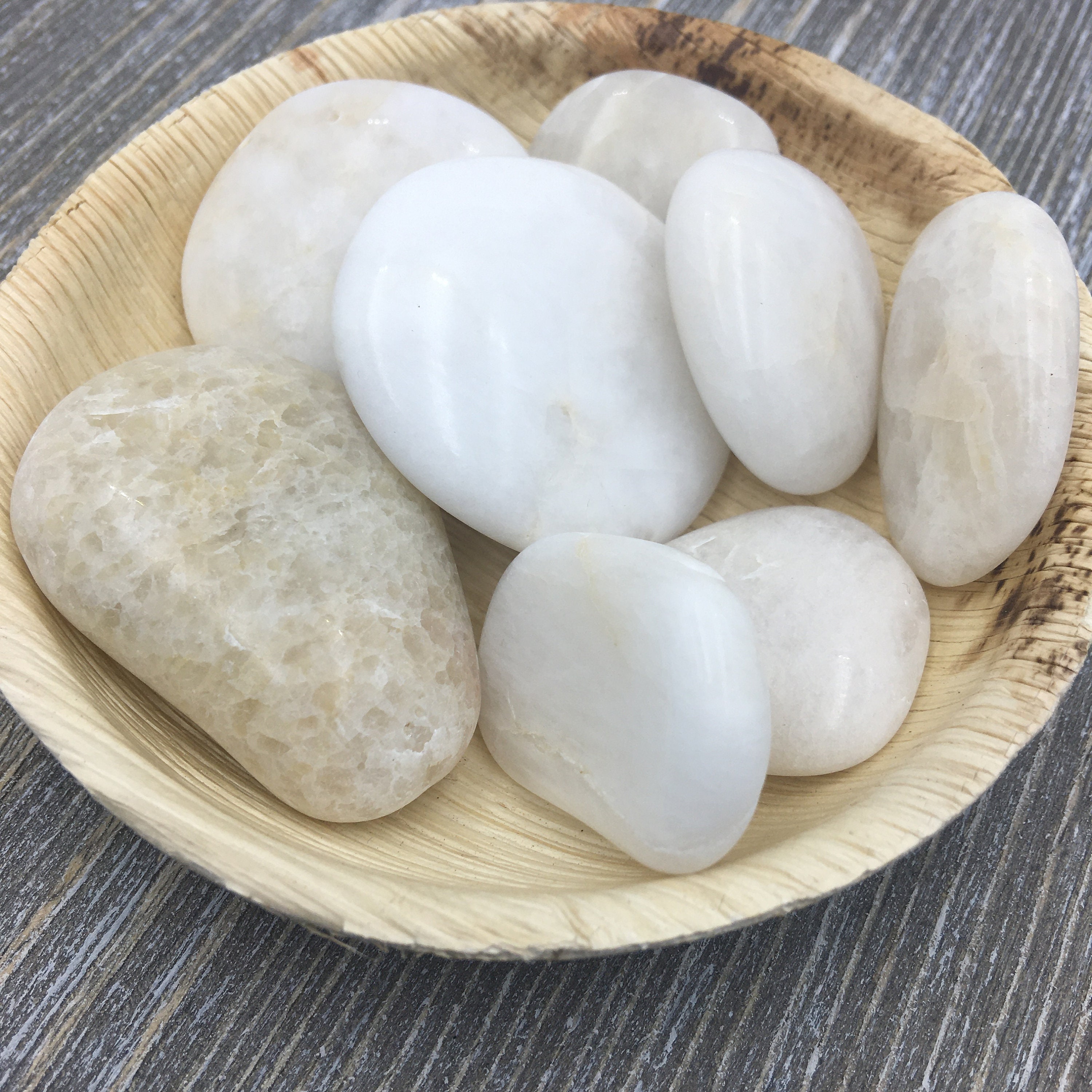 Polished White Fidget Rocks: Long Island Beach Stones, Calming Gift - Etsy