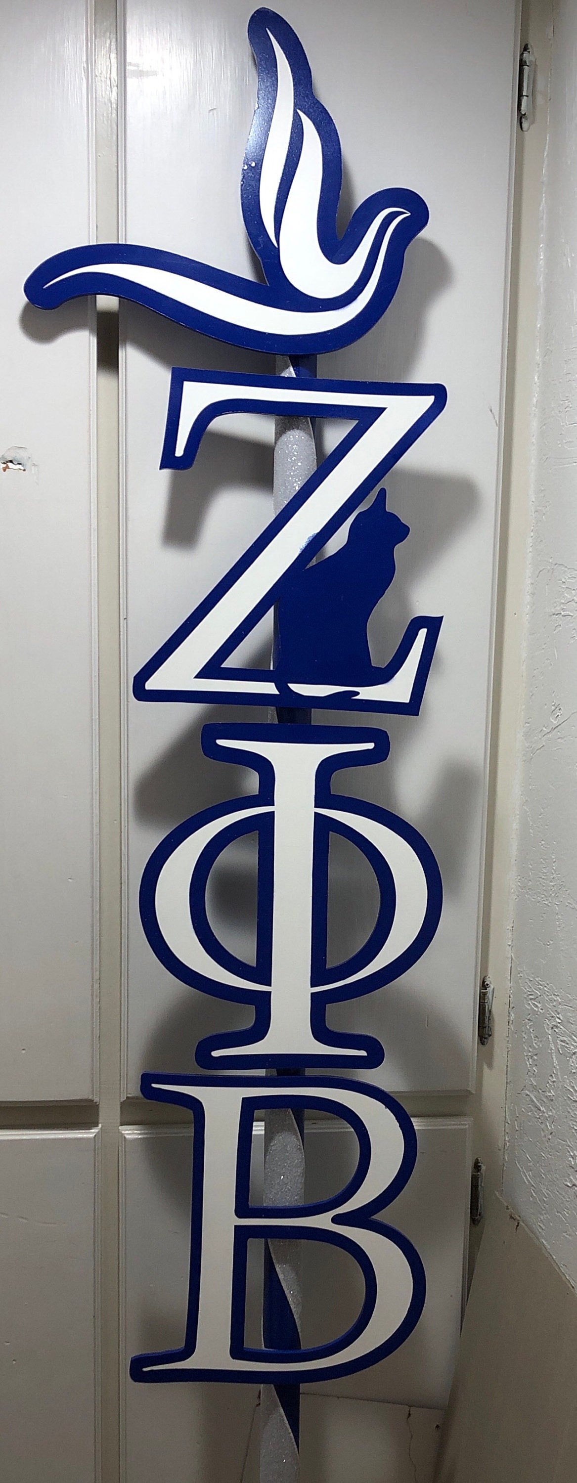 Zeta Phi Beta Greek Staff Laser Cut SVG file only Etsy