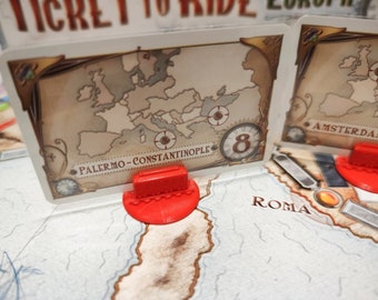 Ticket to Ride: set 6x card holders Tickets Destination