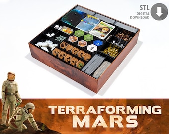 Terraforming Mars: All-in-One Organizer Insert for All Expansions (STL File Digital Download)