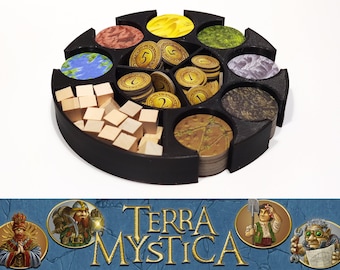 Terra Mystica: resource dispenser, resource holder