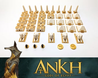 Ankh : ensemble de mise à niveau de monuments réalistes de 40 pièces pour les dieux de l'Égypte