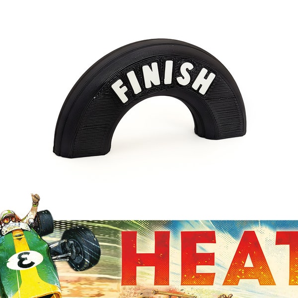 Heat: Pedal to the Metal - Realistic arc-shaped finish line, finish line