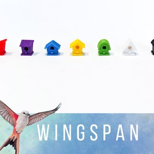 Wingspan: Set of 56x houses, compatible with the Asia expansion and the Nesting Box image 1