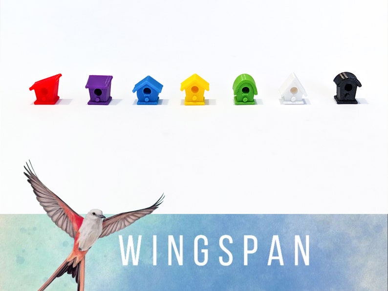 Wingspan: Set of 56x houses, compatible with the Asia expansion and the Nesting Box image 1