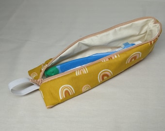 Toothbrush bag, travel case, make-up bag, knick-knack bag, pencil case