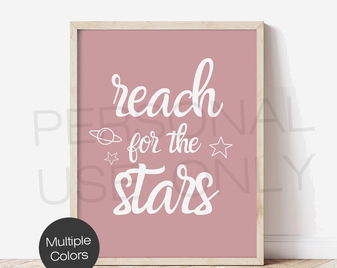 Toy Story Quote Wall Art Reach for the Stars Wall Print, Toy Story ...