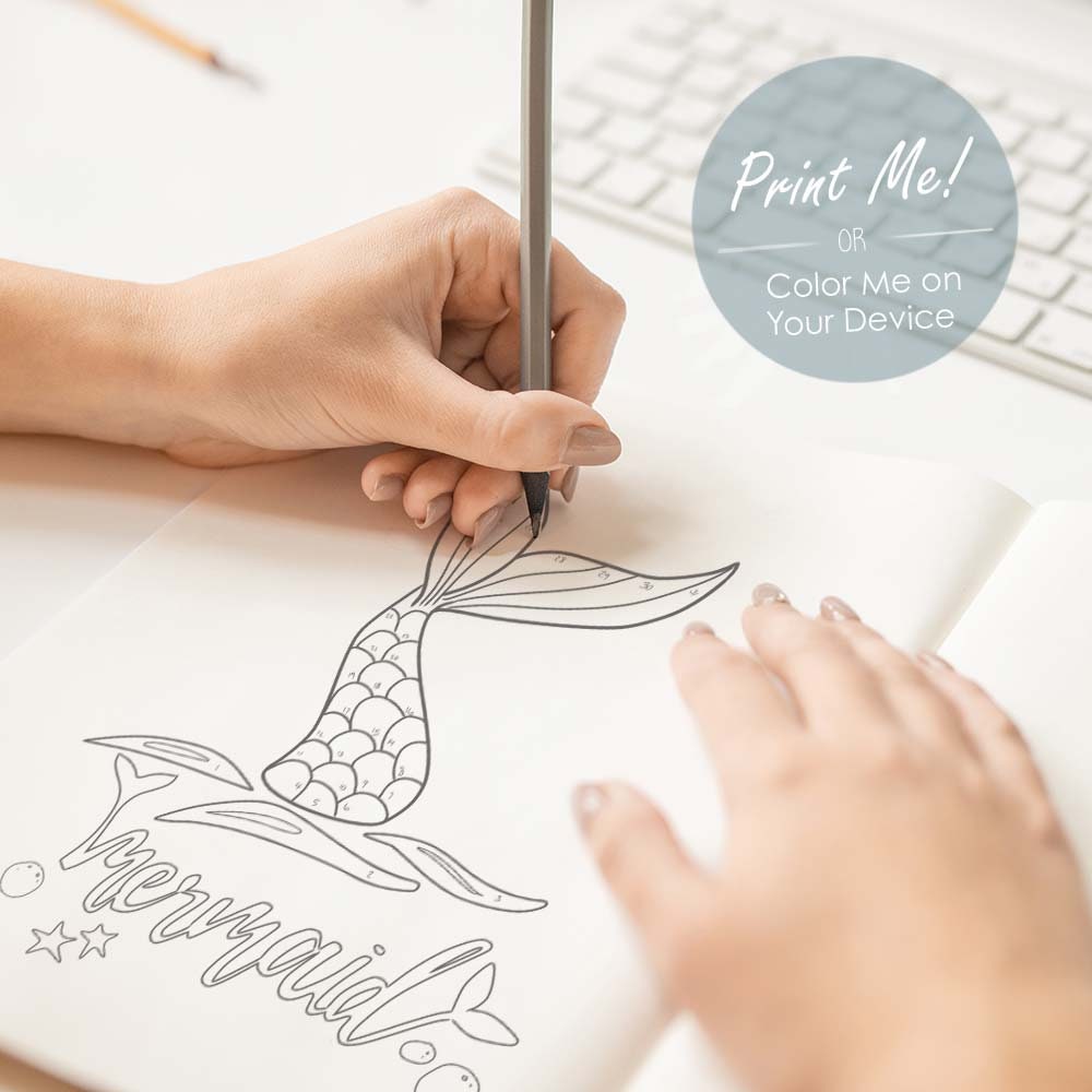 The Little Mermaid Coloring Page Ocean Ariel Bullet Journal Monthly ...