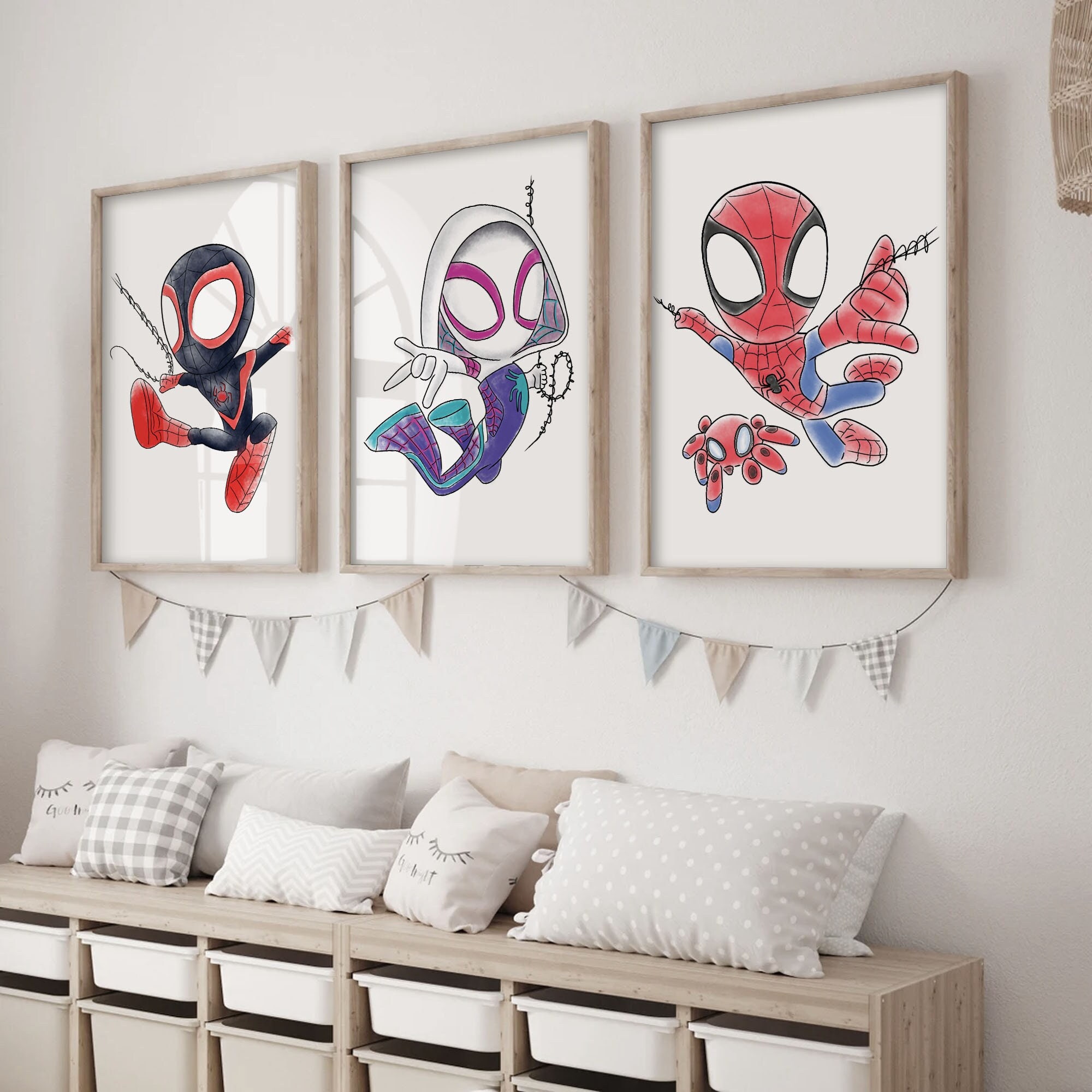 Spidey and His Amazing Friends: Wall Mural - Marvel Removable Wall Adhesive Wall Decal Giant 39W x 49H