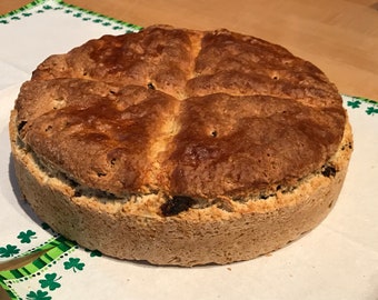 Irish Soda Bread -  EGG FREE - Fresh Made To Order.   Not just for St. Patrick's Day.   6 or 9 Inch Round