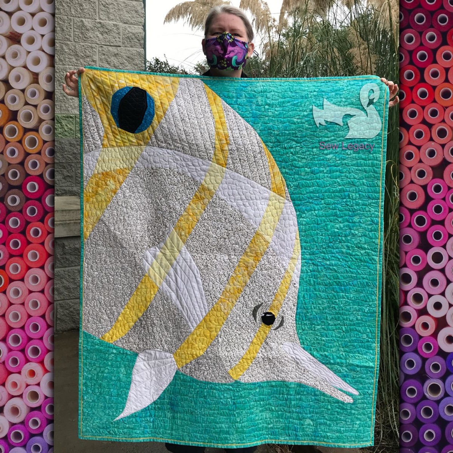 Tropical Fish Quilt Pattern foundation paper piecing Etsy