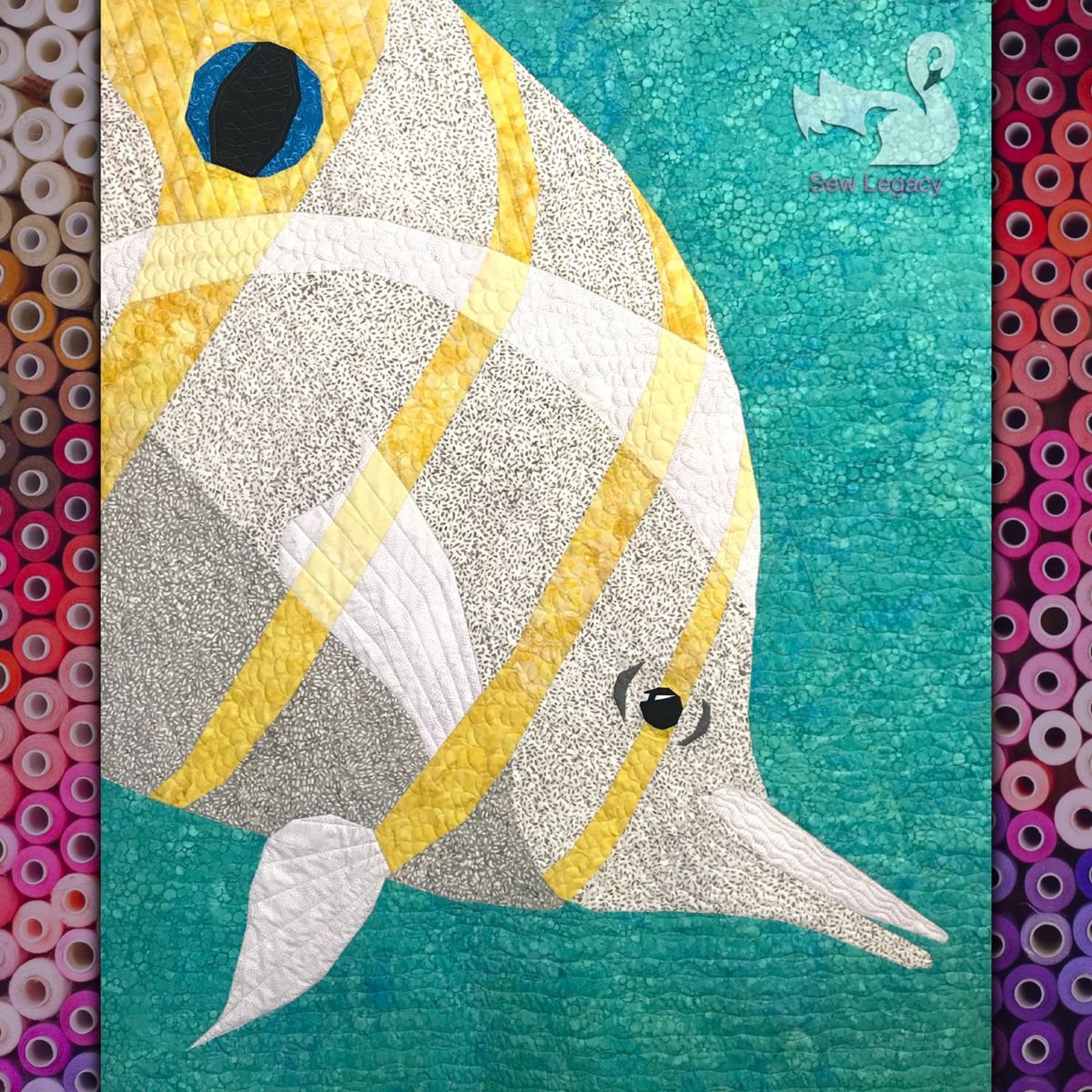 Tropical Fish Quilt Pattern foundation paper piecing Etsy