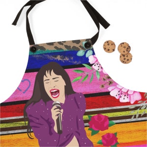 Selena Apron/ Selena quintanilla/ como la flor/ great gift for a selena fan/