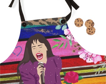 Selena Apron/ Selena quintanilla/ como la flor/ great gift for a selena fan/