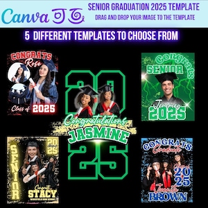 2025 Grad School Shirt Template Bundle, 2025 Grad School Canva Editable, Graduate Senior Shirt PNG Tee 2025, Canva Pro needed