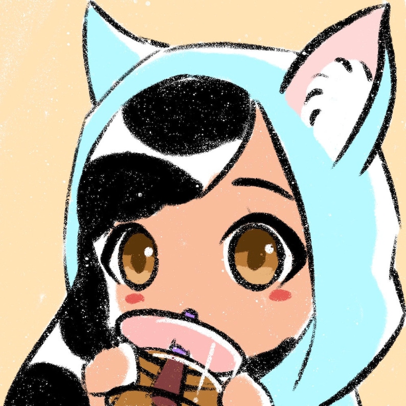 Custom anime icons cute chibi icons twitch icons | Etsy