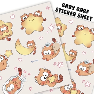 Baby garf sticker sheet