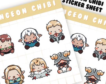 Dungeon meshi sticker sheet